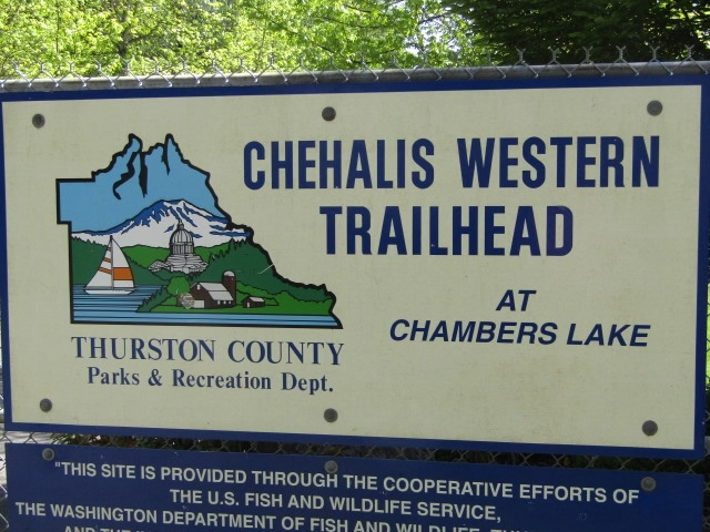Chehalis-Western Trailhead Sign